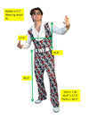 Swaggertown Pantsuit Black & White Cubes Costume, Men's Various Sizes