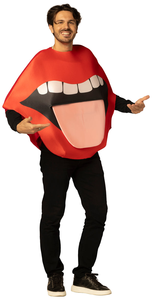 Big Lick Lips & Tongue Costume, One Size Fits Most