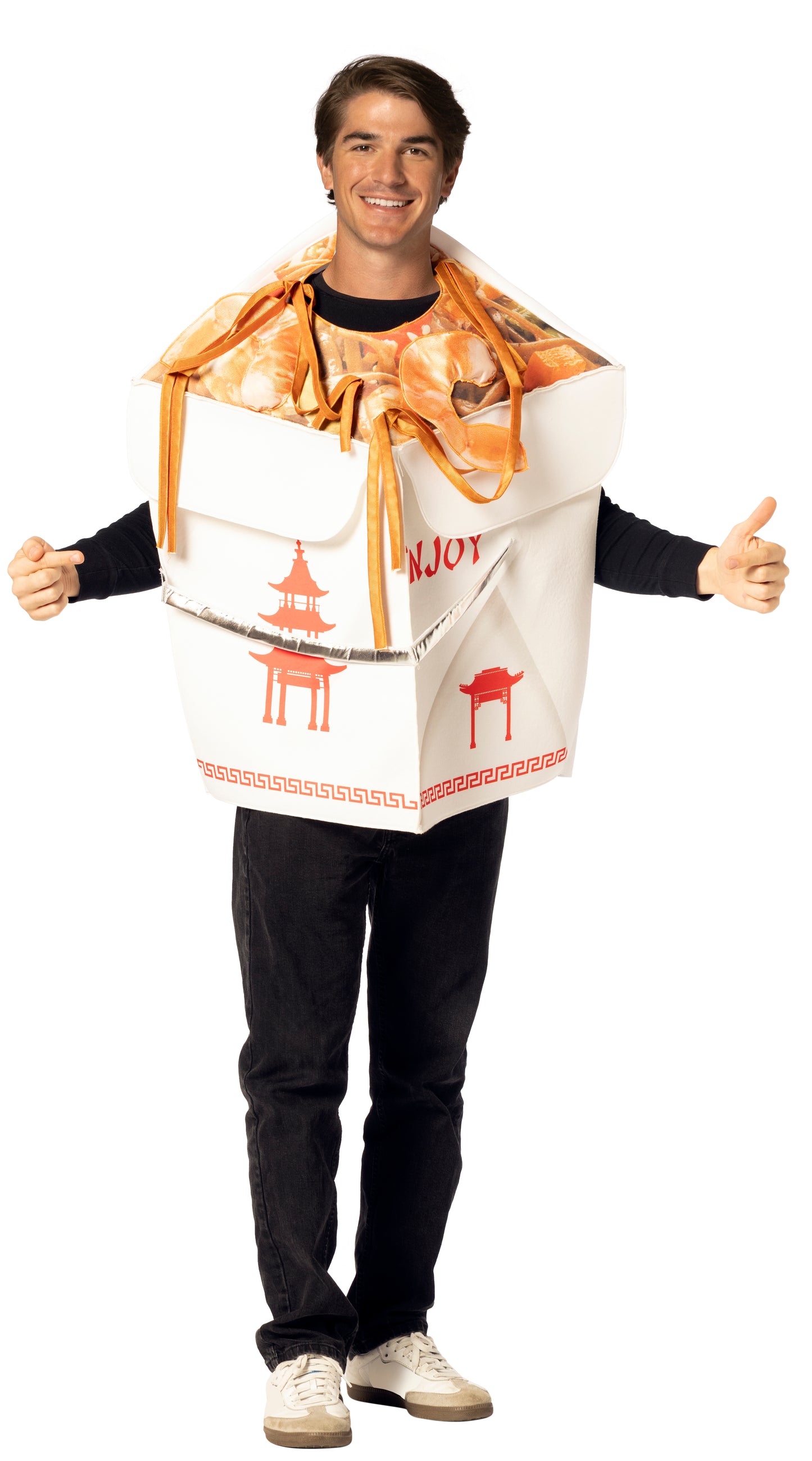 Chinese Lo Mein Take Out Container Costume, One Size Fits Most