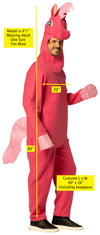 Pink Pony Guy Costume, Men, Men's Adult One Size