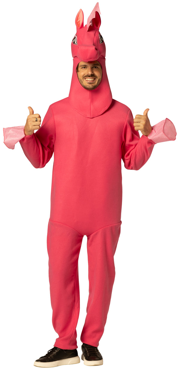 Pink Pony Guy Costume, Men, Men's Adult One Size