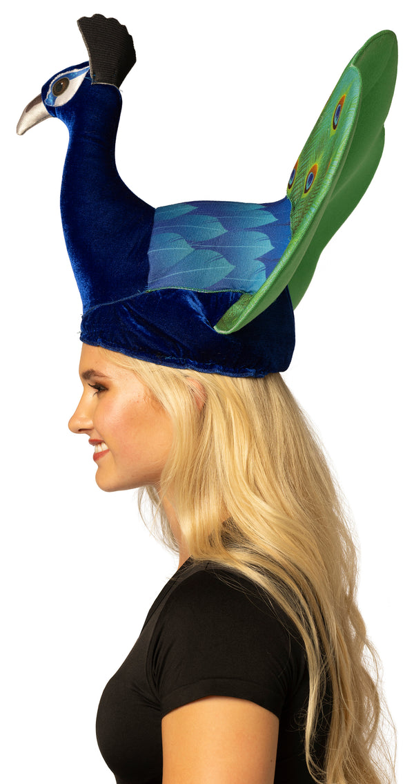 Peacock Hat Costume Accessory, One Size Fits Most