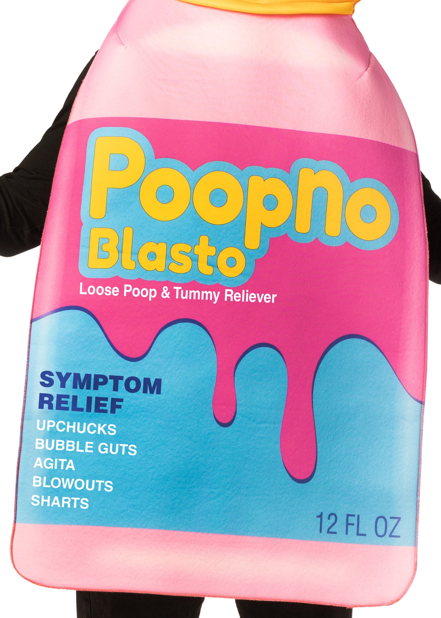Poop No Blasto Pink Tummy Relief Costume, One Size Fits Most