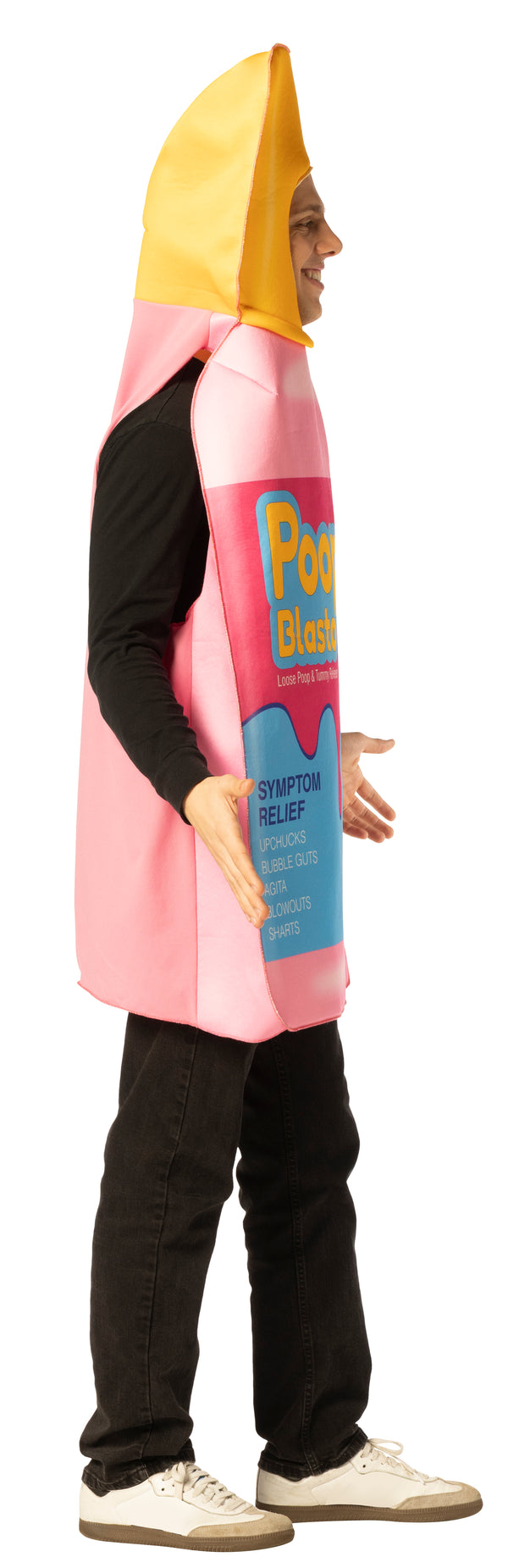 Poop No Blasto Pink Tummy Relief Costume, One Size Fits Most