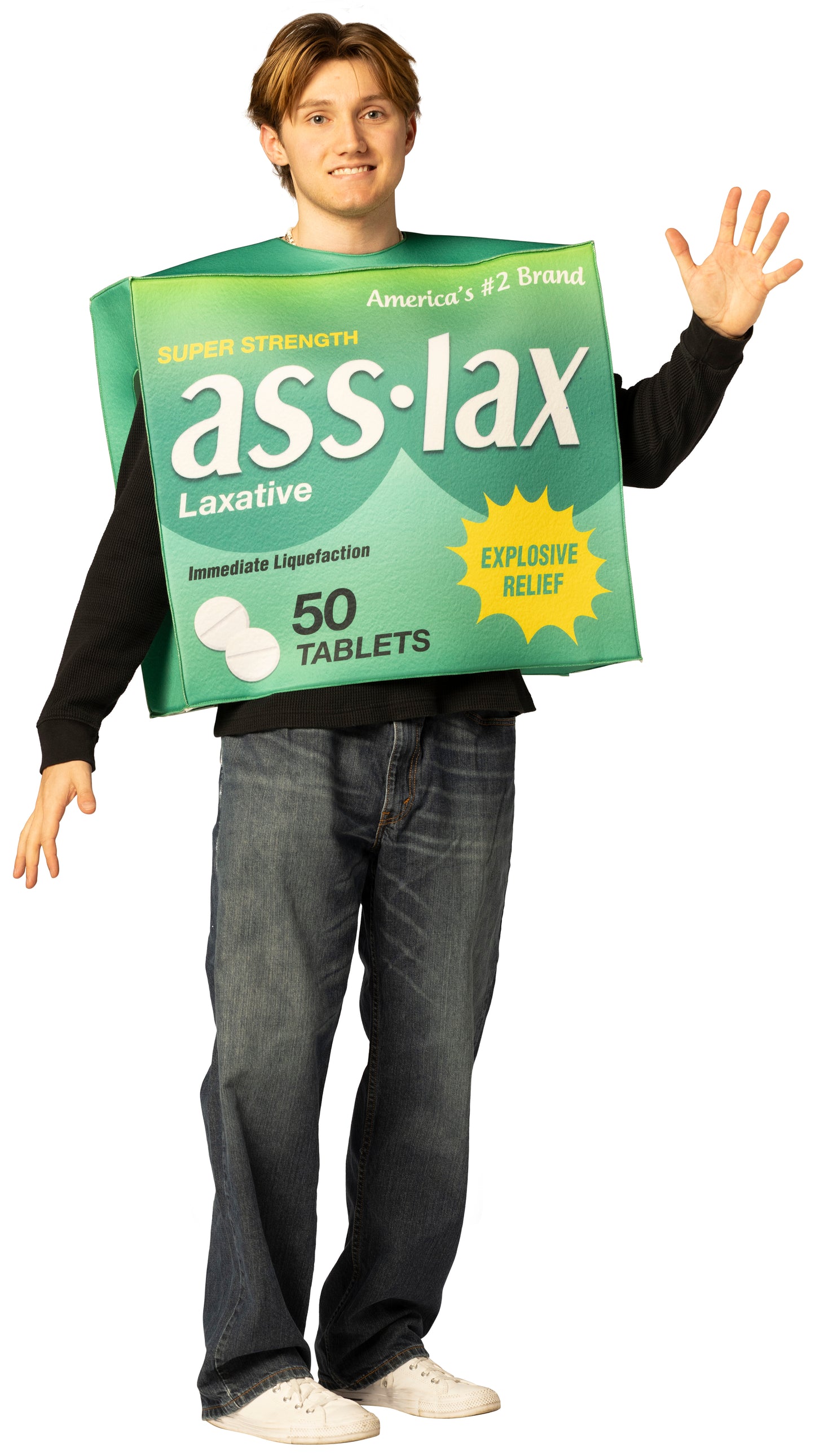Laxative Package Costume, One Size Fits Most