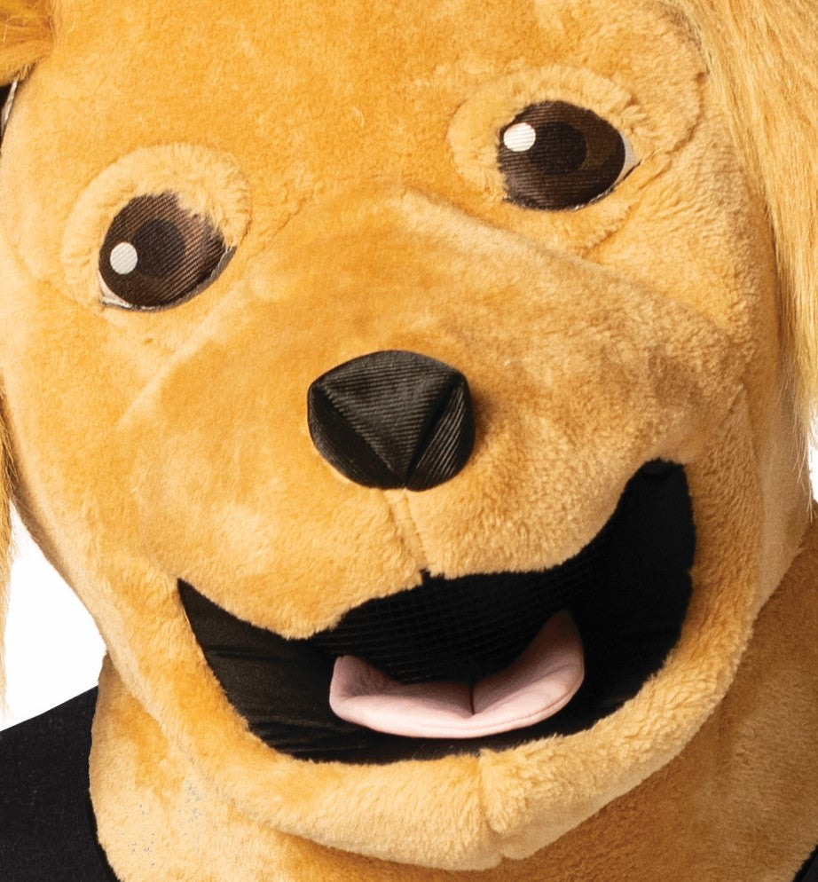 Brown Dog Head Halloween Costume, Adult One Size