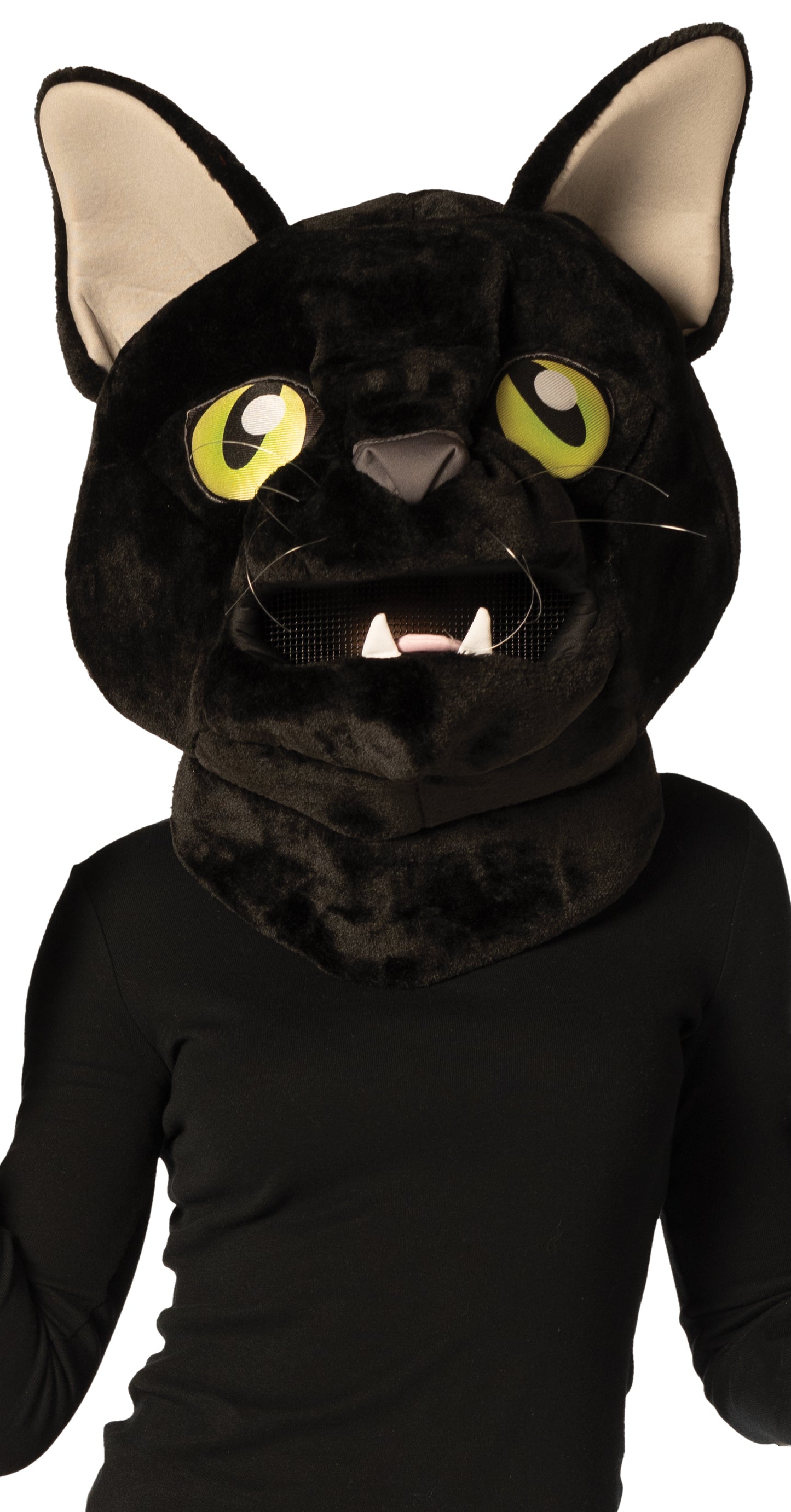 Black Cat Head Halloween Costume, Adult One Size
