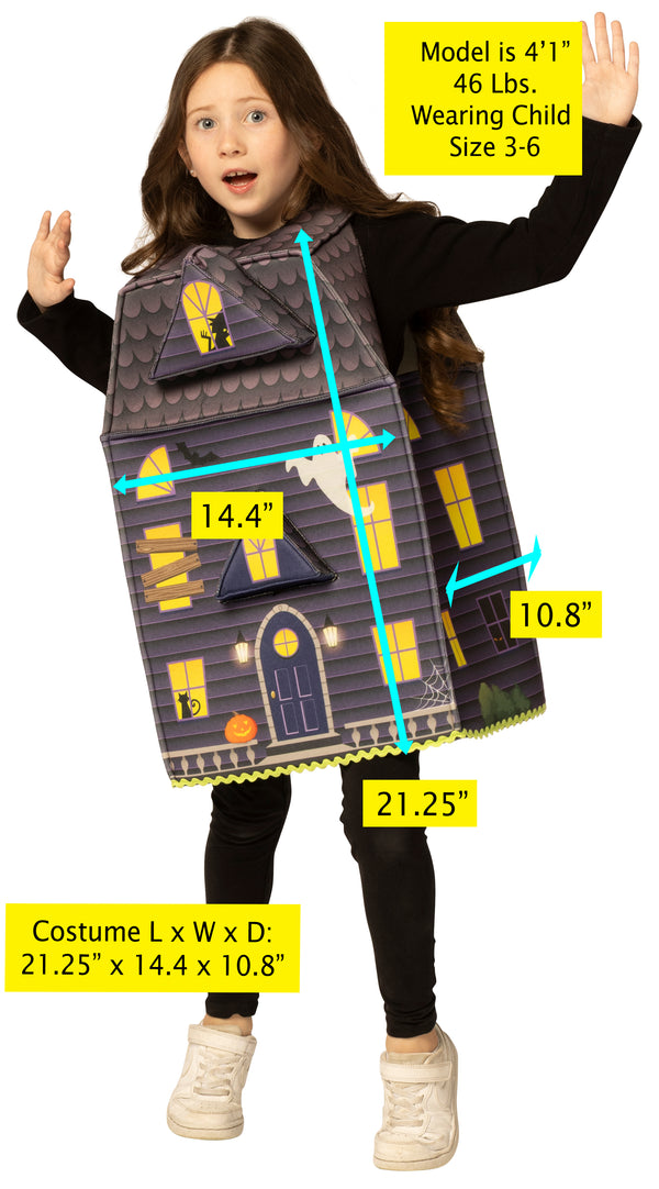 Haunted House Costume, Child Size 3-6