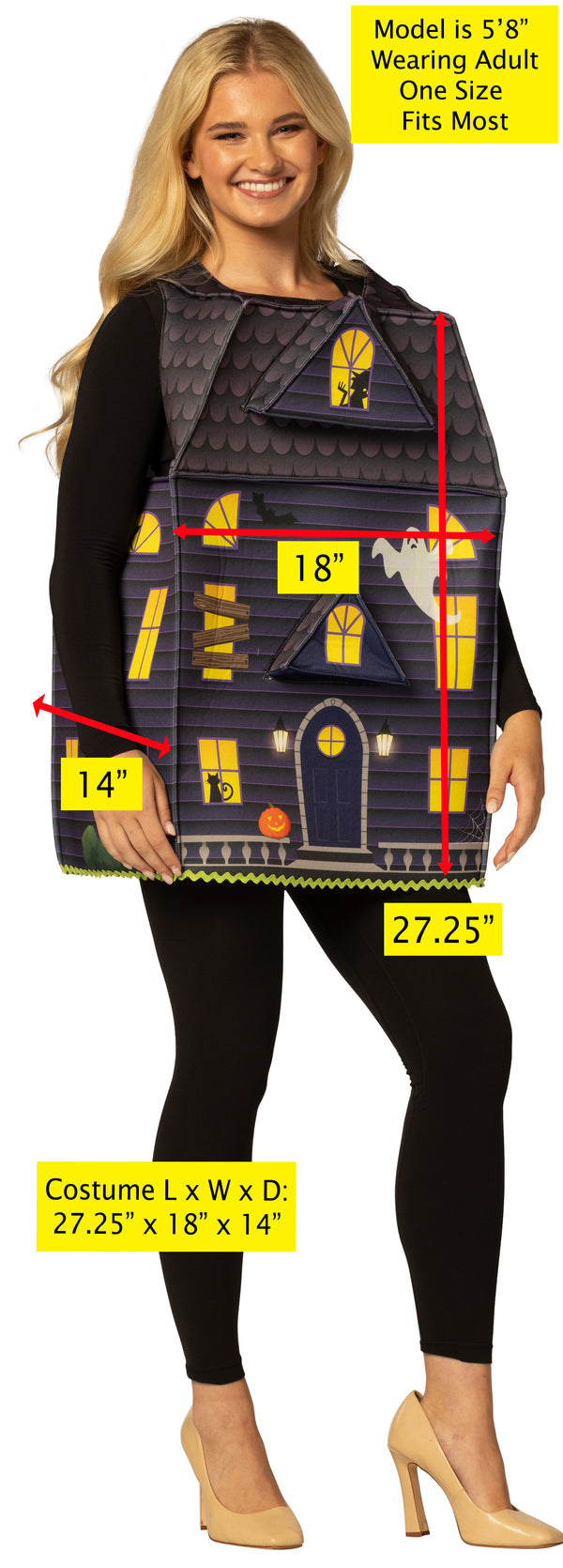 Haunted House Costume, One Size Fits Most