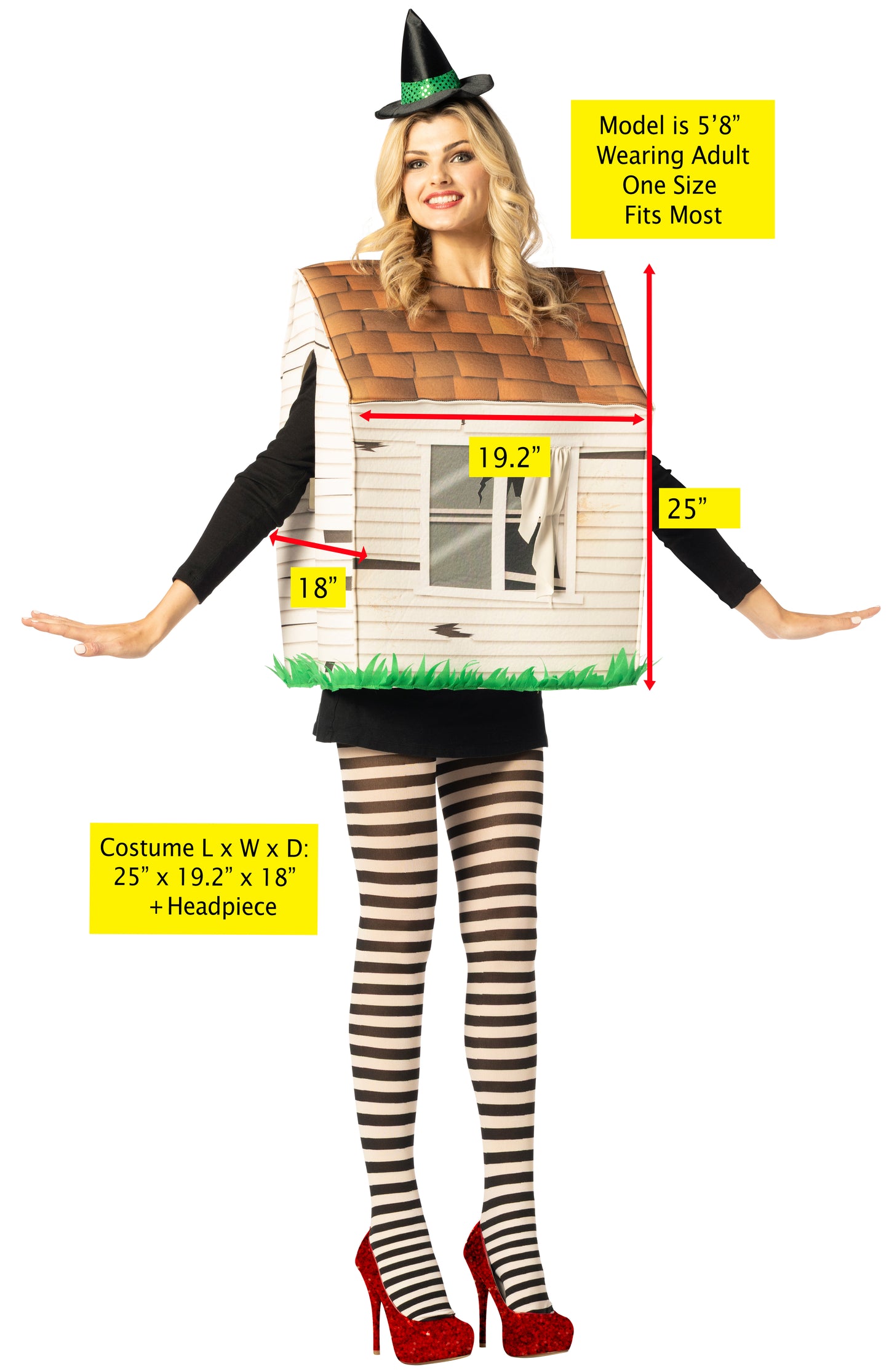 Tornado House Costume, One Size Fits Most