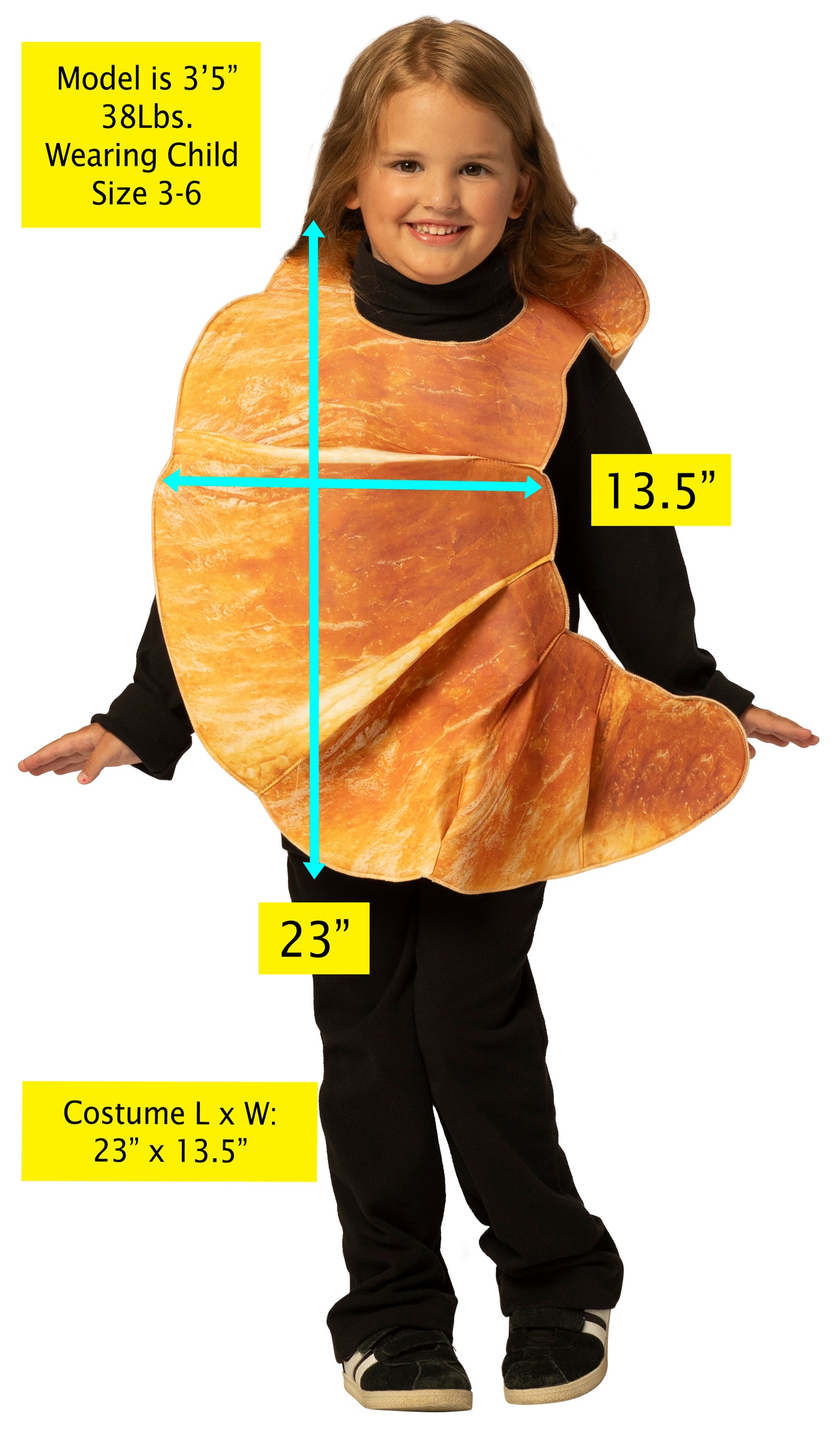 Croissant Costume,  Child Size 3-6