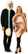Cotton Swab & Ear Couple Costume, One Size Fits Most