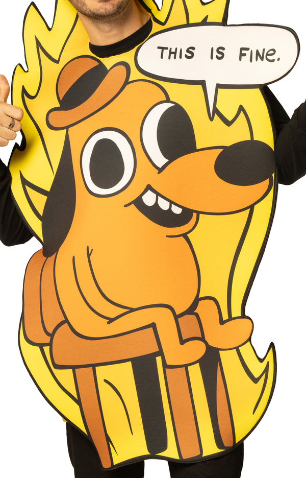 This is Fine Dog Costume, One Size Fits Most