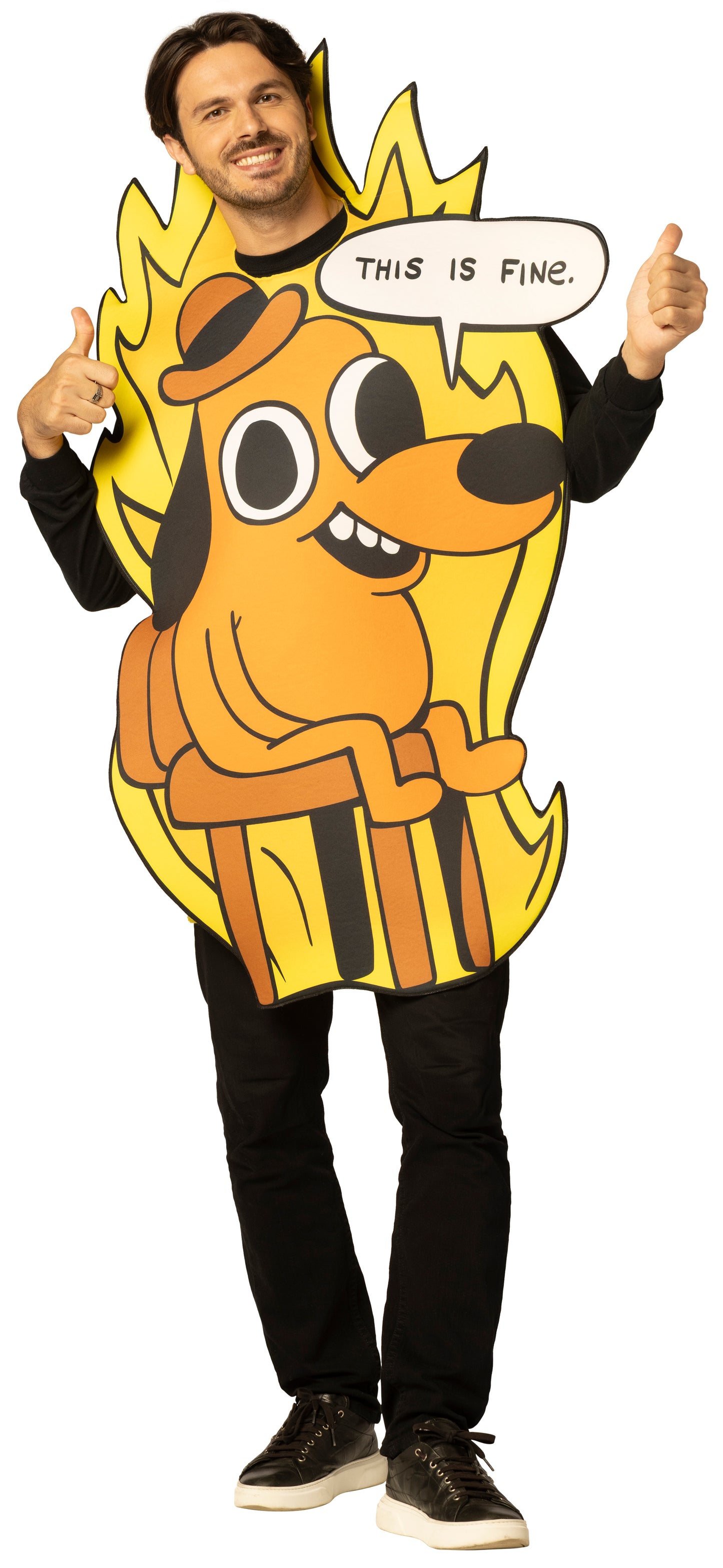 This is Fine Dog Costume, One Size Fits Most