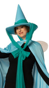 Fairy Godmother Hat, Cape, Wings & Wand, Blue Costume, One Size Fits Most