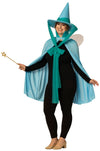 Fairy Godmother Hat, Cape, Wings & Wand, Blue Costume, One Size Fits Most