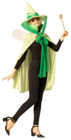 Fairy Godmother Hat, Cape, Wings & Wand, Green Costume, One Size Fits Most