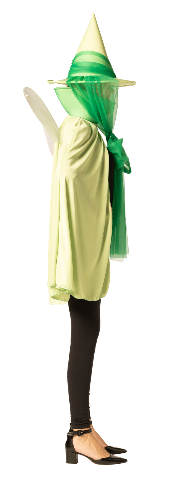 Fairy Godmother Hat, Cape, Wings & Wand, Green Costume, One Size Fits Most