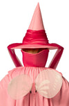 Fairy Godmother Hat, Cape, Wings & Wand, Pink Costume, One Size Fits Most