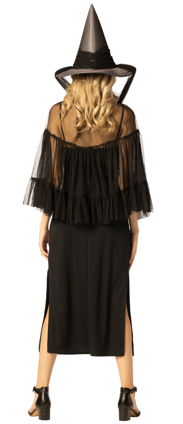 Witch Hat & Cape, Black Costume, One Size Fits Most