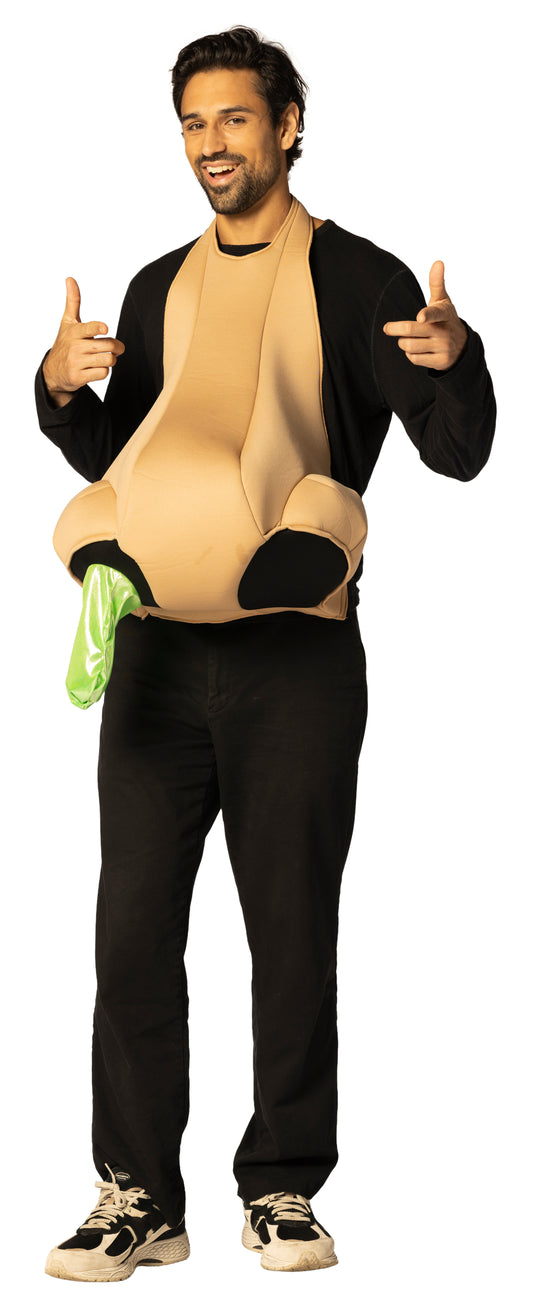 Nose with Green Booger Costume, One Size Fits Most