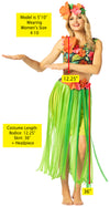 Hula Girl Costume, Women's Size 4-10