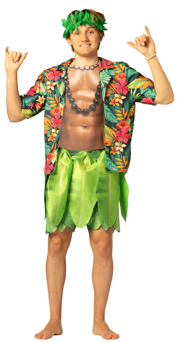 Hula Guy Costume, Men, Men's Adult One Size