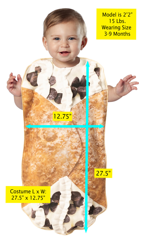 Cannoli Bunting Costume,  Baby Size 3-9 Months