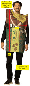 DUBAI Chocolate Bar Costume, One Size Fits Most