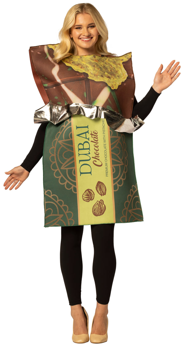 DUBAI Chocolate Bar Costume, One Size Fits Most