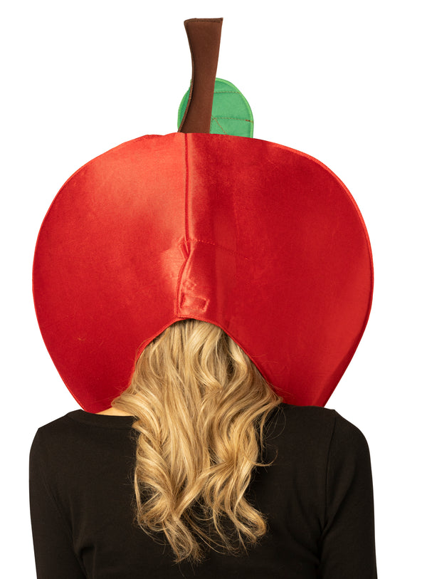 Red Apple Headpiece Costume, One Size Fits Most