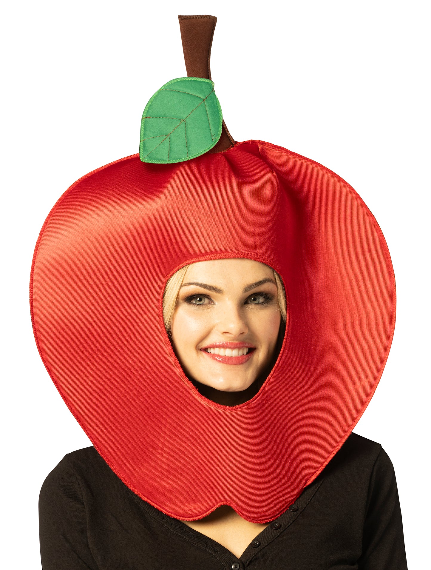 Red Apple Headpiece Costume, One Size Fits Most