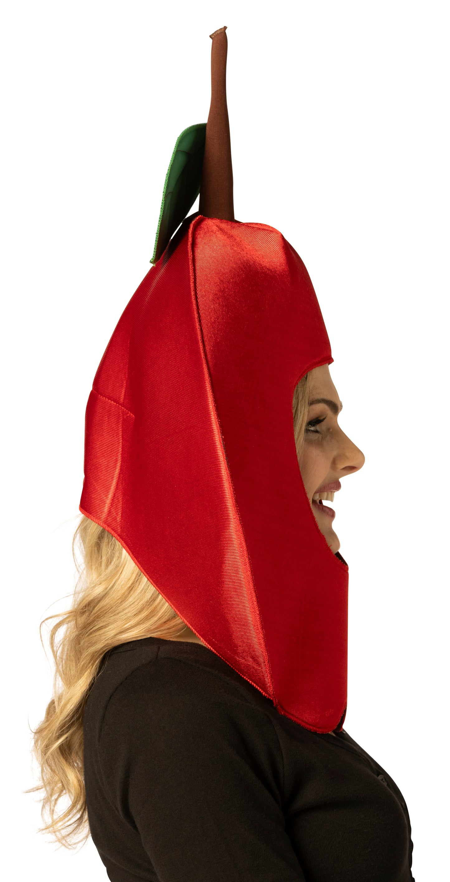 Red Apple Headpiece Costume, One Size Fits Most