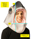 Open Mouth Fish Headpiece Costume, One Size Fits Most