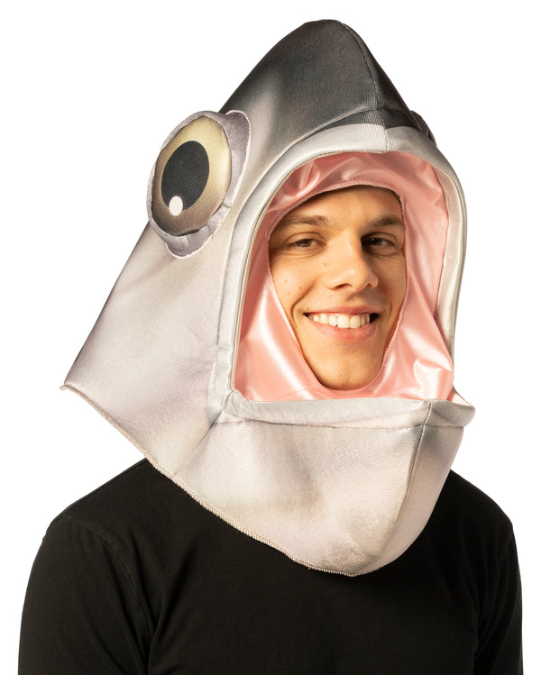 Open Mouth Fish Headpiece Costume, One Size Fits Most
