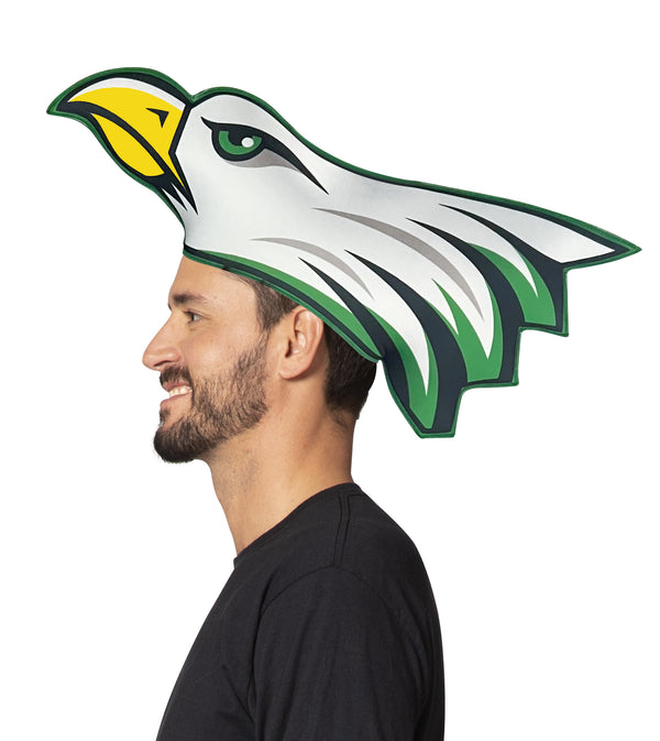 2D Foam Philly Eagle Bird Novelty Hat Headpiece, Adult One Size