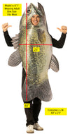 Sea Bass Fish Costume, One Size Fits Most