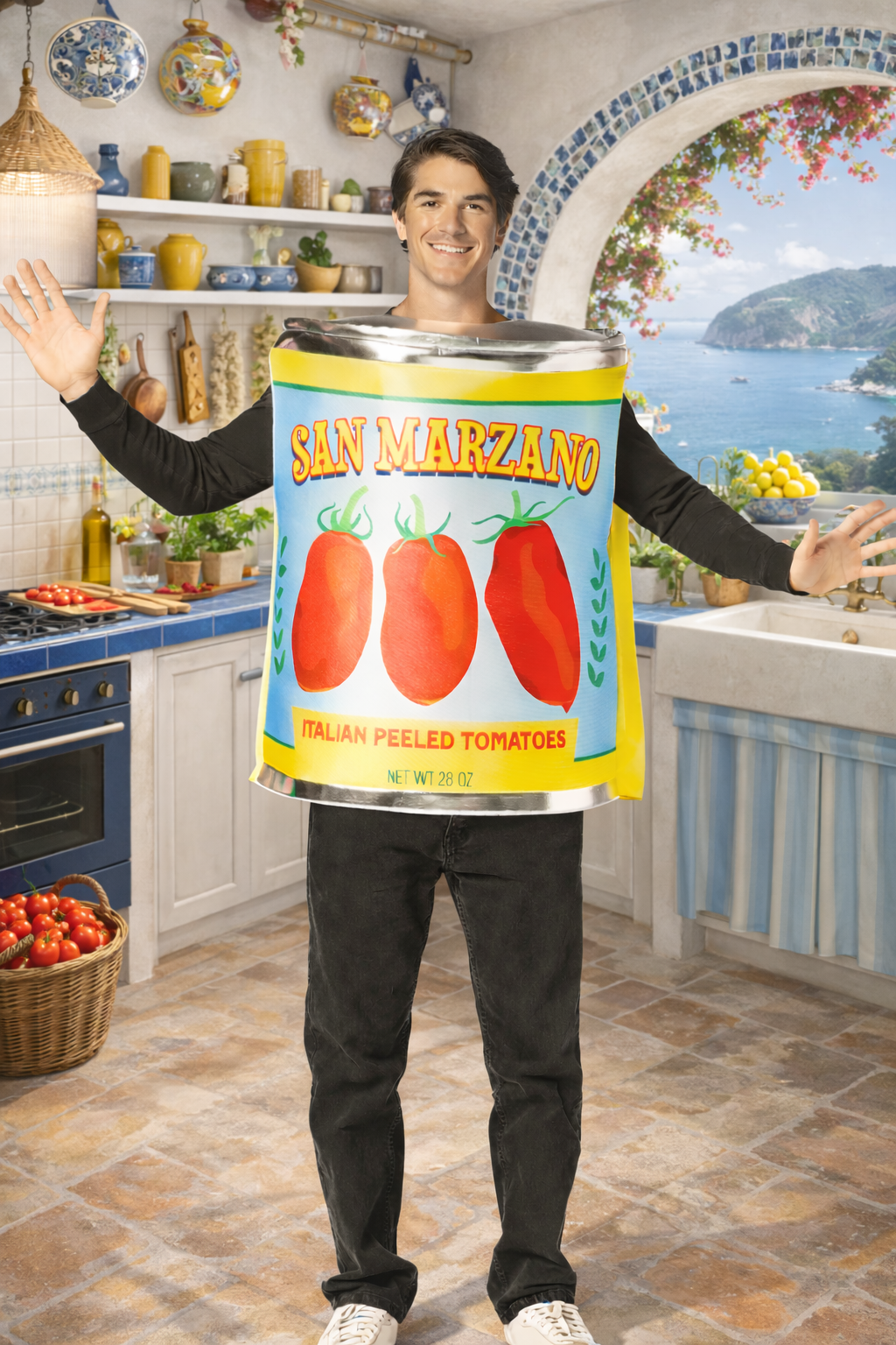 San Marzano Tomato Can Costume, One Size Fits Most