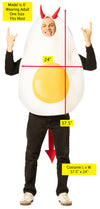 Deviled Egg with Horns Costume, One Size Fits Most