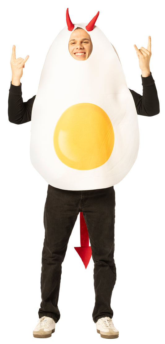 Deviled Egg with Horns Costume, One Size Fits Most