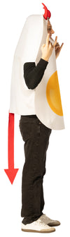Deviled Egg with Horns Costume, One Size Fits Most