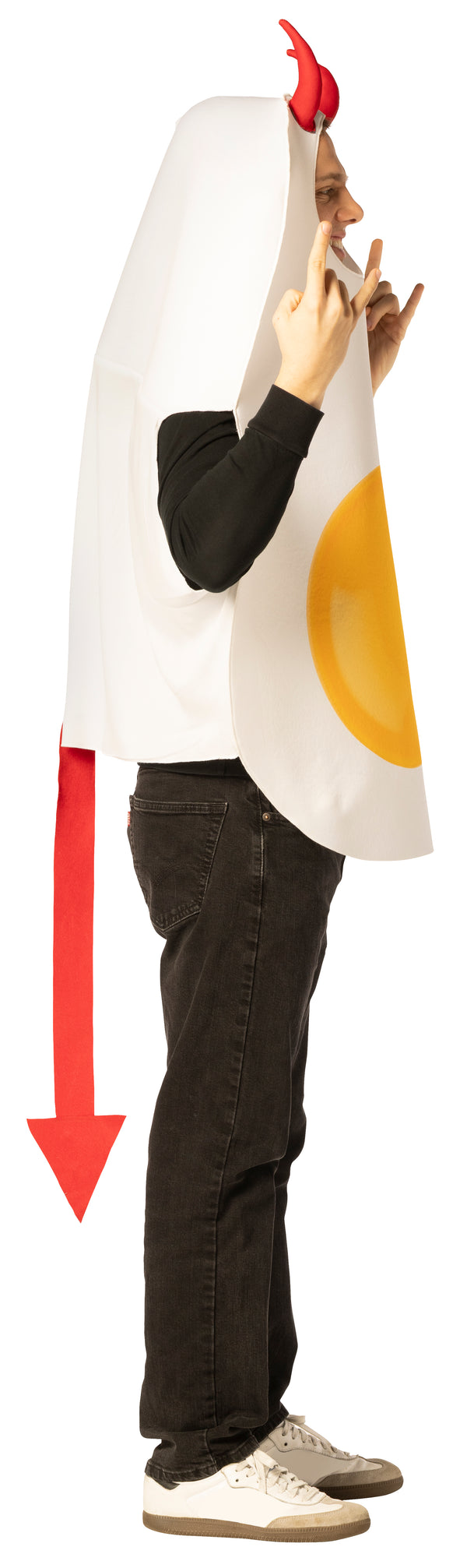 Deviled Egg with Horns Costume, One Size Fits Most