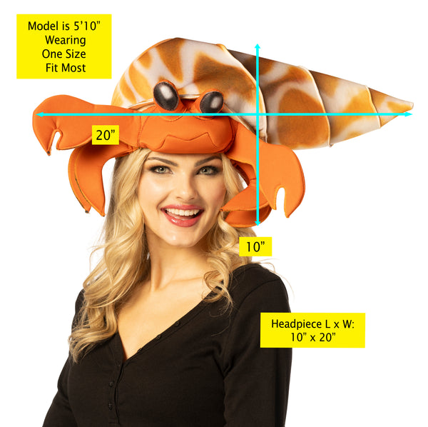 Hermit Crab Hat Costume Accessory, One Size Fits Most