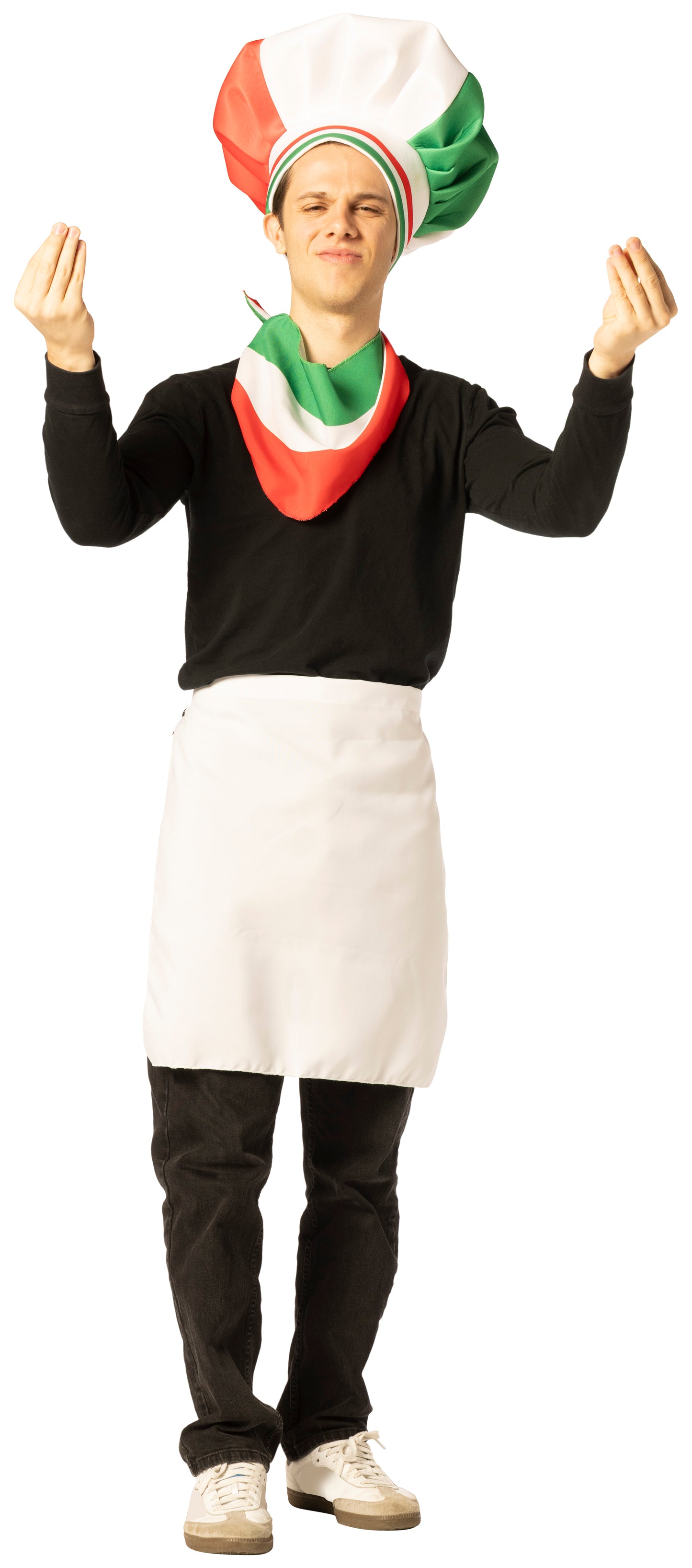 Chef Hat, Scarf & Apron, Italian Costume, One Size Fits Most