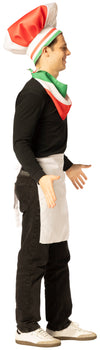 Chef Hat, Scarf & Apron, Italian Costume, One Size Fits Most