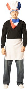 Chef Hat, Scarf & Apron, French Costume, One Size Fits Most