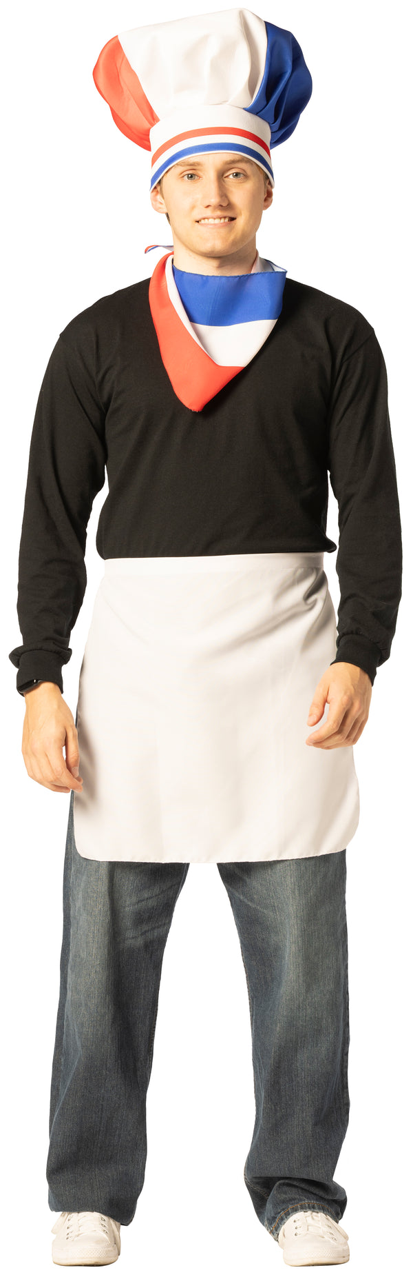 Chef Hat, Scarf & Apron, French Costume, One Size Fits Most