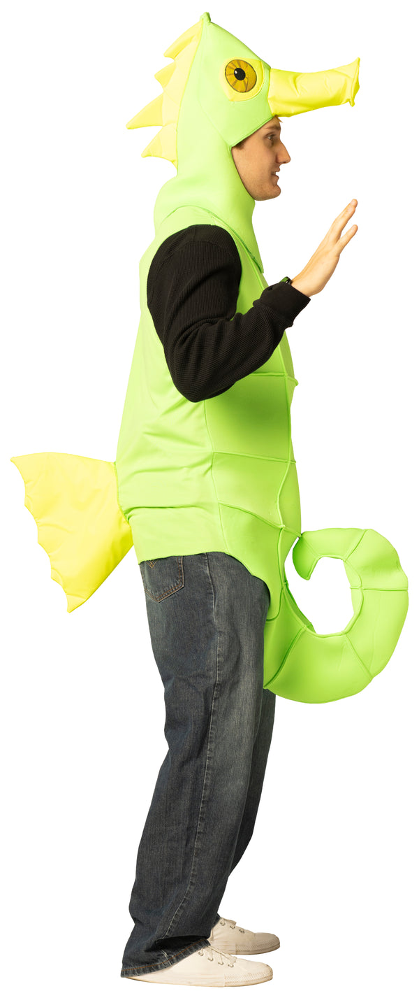 Glow in the Dark, Seahorse Green Costume, One Size Fits Most