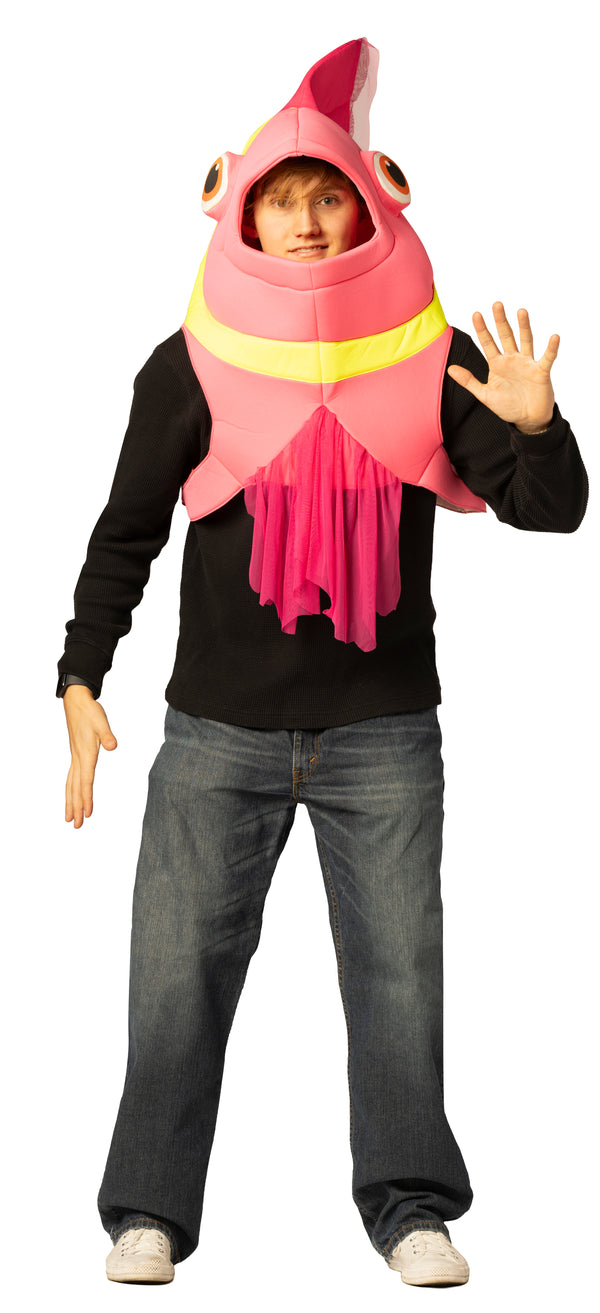 Glow in the Dark, Fish Pink Costume, One Size Fits Most