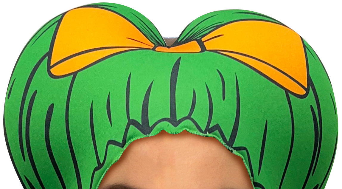 Green Bouffant Cartoon Wig
